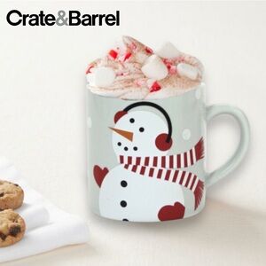 Crate & Barrel Mini Christmas Mug - Snowman